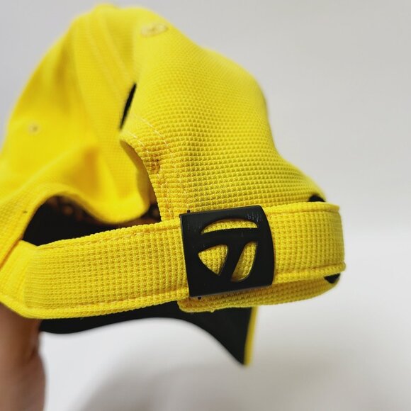 TaylorMade Hat Adult Yellow PGA Tour Preferred SLDR Strapback Casual Distressed - Picture 11 of 11